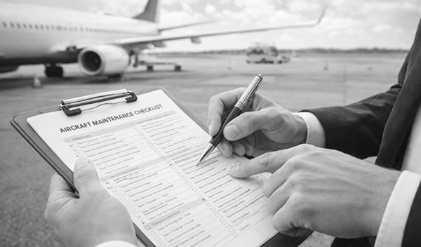 Man working on business paperwork